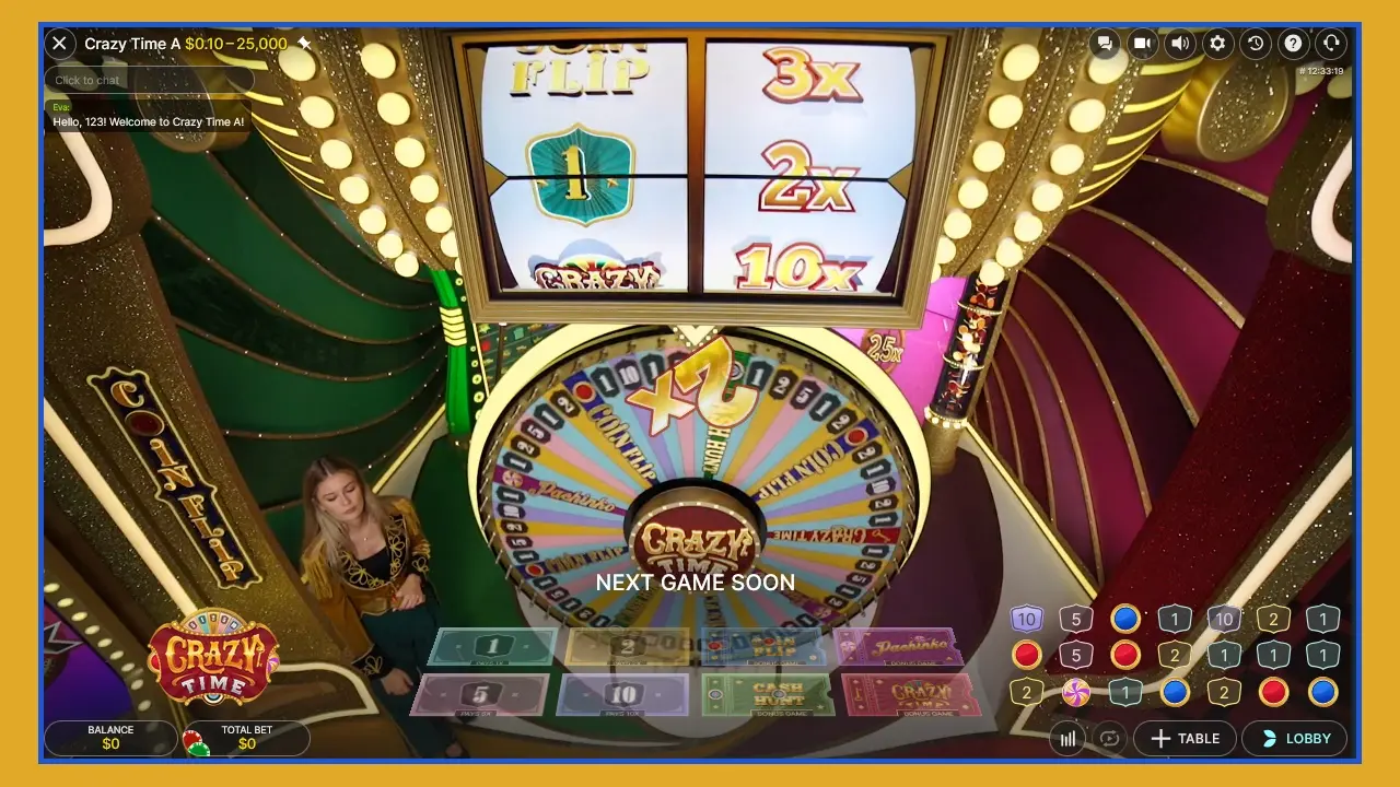 Avantages de jouer à Crazy Time